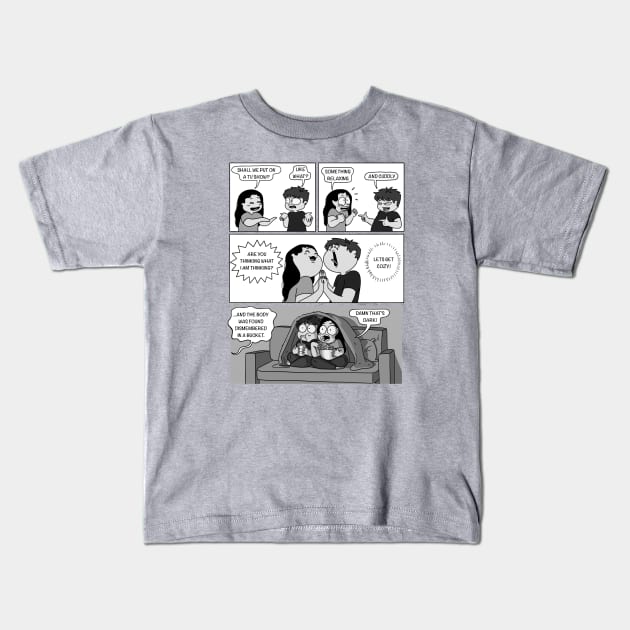 Let's watch a movie? Kids T-Shirt by AnnaOtake